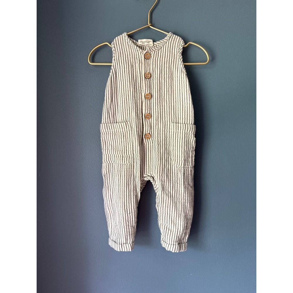 City‎ Mouse Organic Cotton Striped Romper 6-9 Months